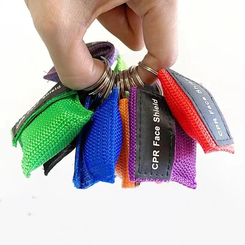 Compact CPR Face Shield Keychain | Portable First Aid Rescue Tool lifestyle view