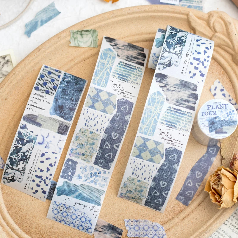 Journal GO 5x200cm Poem of Plants Landscaping Collage Sticker Creative DIY Journal Scrapbooking Card Album Decor Material