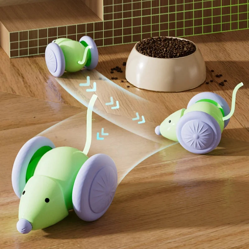 Car Interactive Cat Toy Automatic Teaser Rechargeable Intelligent Obstacle Avoidance alternate view