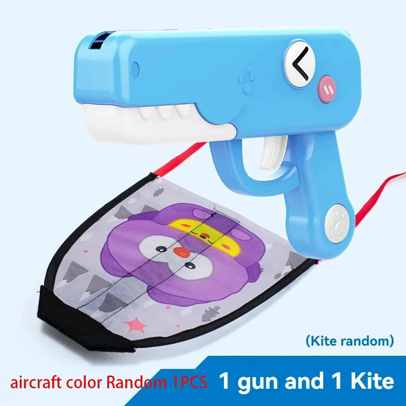 Foam Plane Launcher Toy | Outdoor Glider Flight Throw Gun for Kids lifestyle view