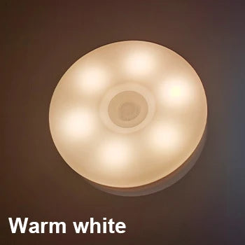 8LED Motion Sensor Night Light | USB Rechargeable Automatic Night Lamp for Bedroom alternate view