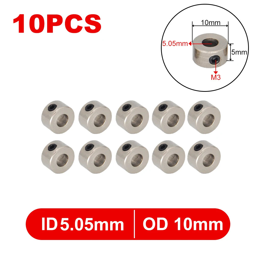Metal Wheel Lock Collar Set 10 Pcs for RC Model Axle