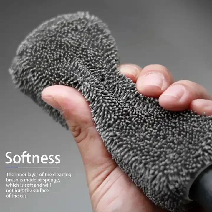 Microfiber Car Wheel Cleaning Brush For Wheels And Tires additional angle