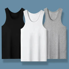 2026 Men's Summer Tight Tank Top, Lightweight Cotton Breathable Quick Dry Vest, Sports Casual Pajamas Outdoor Sleeveless Shirt