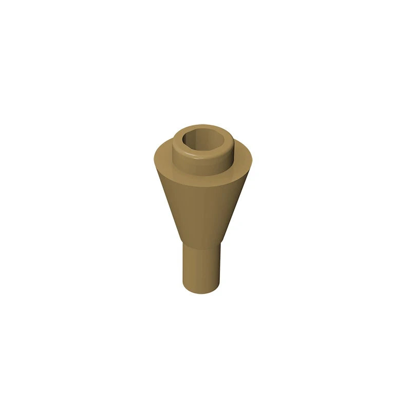 Gobricks GDS-1138 Cone 1 x 1 Inverted with Bar | Building Block for DIY Creations alternate view