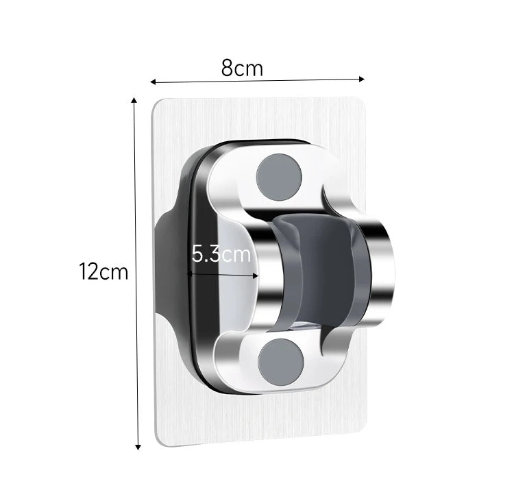 Universal Showerhead Holder Bracket Wall Mounted Punch Free Household Adjustable Sh additional angle