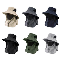 UV Protection Sun Hat | Outdoor Fishing and Hiking Cap with Neck Flap