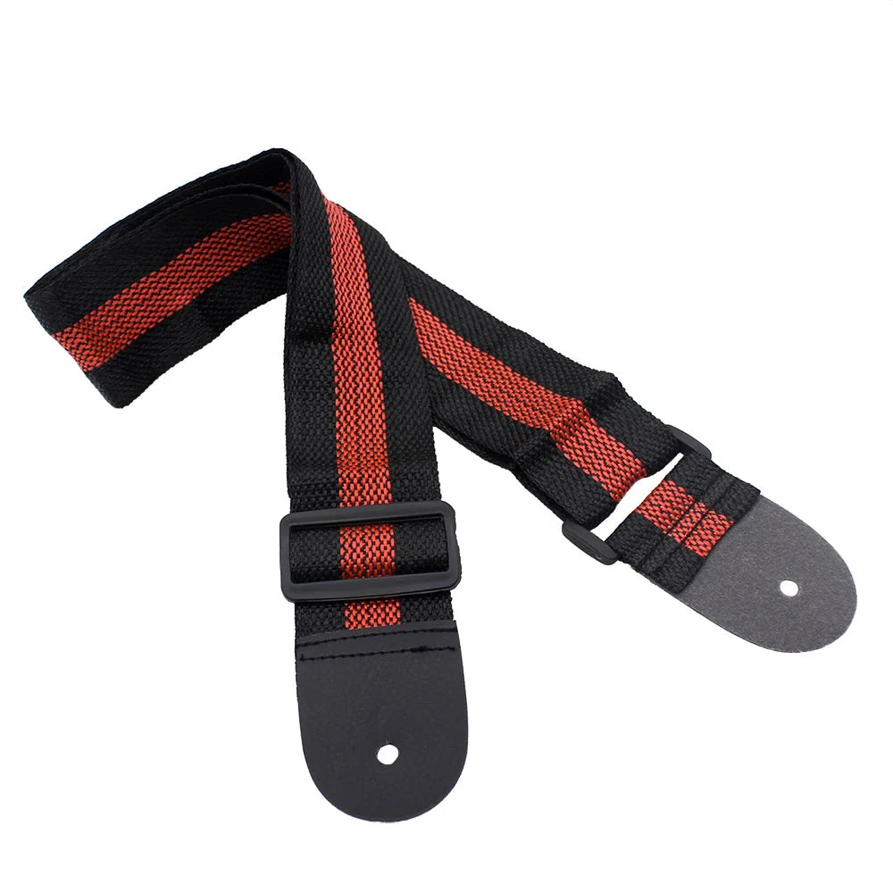 Guitar Strap Multi-Color Guitar Belts Adjustable Pure Cotton Guitar Straps for Bass Ac close-up view