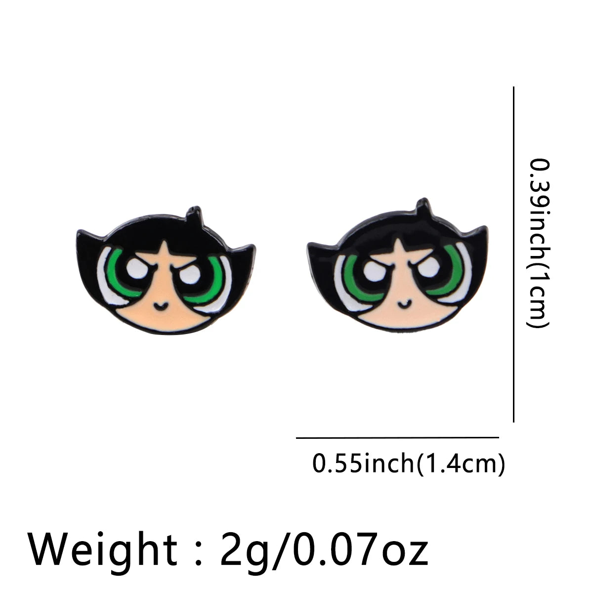 Cartoon Animal Stud Earrings | Cute Stainless Steel Pierced Jewelry for Women additional angle