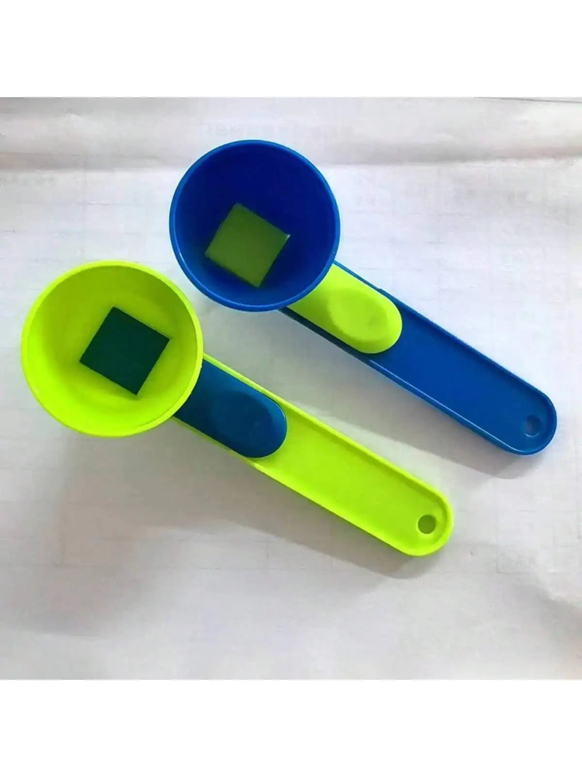 Protein Powder Funnel Spoon | 2-in-1 Measuring Scoop with Longer Handle additional angle
