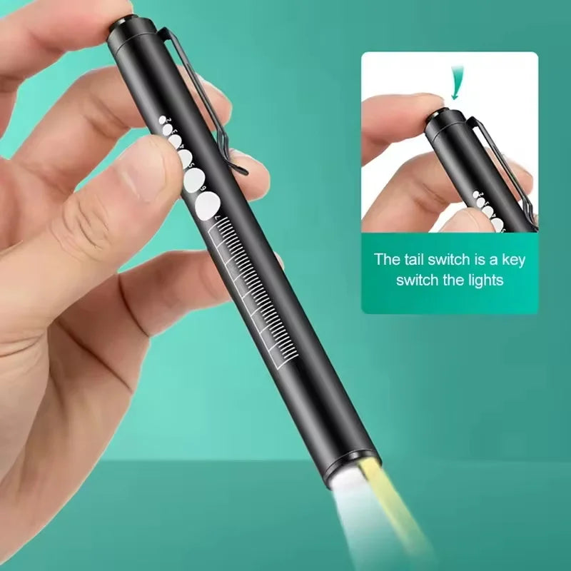 Mini Portable Penlight LED Flashlight | USB Rechargeable Medical and Outdoor Torch additional angle