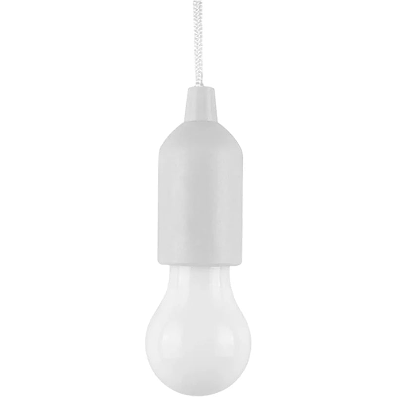 Battery Operated LED Pull Cord Light | Portable Hanging Lantern for Camping, Garden, alternate view