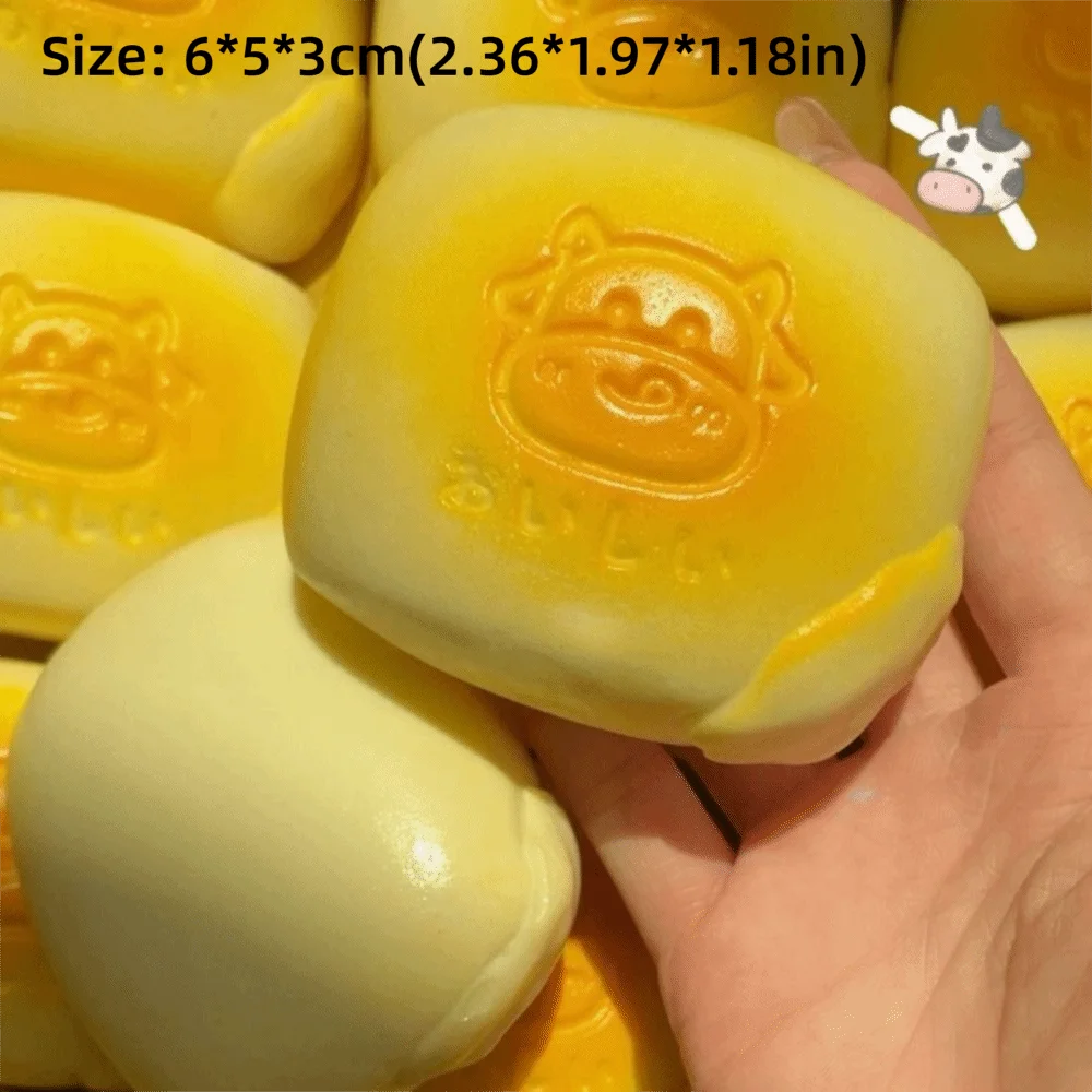 Milk Bread Squishy Toy | Slow Rising Stress Relief Sensory Fidget additional angle
