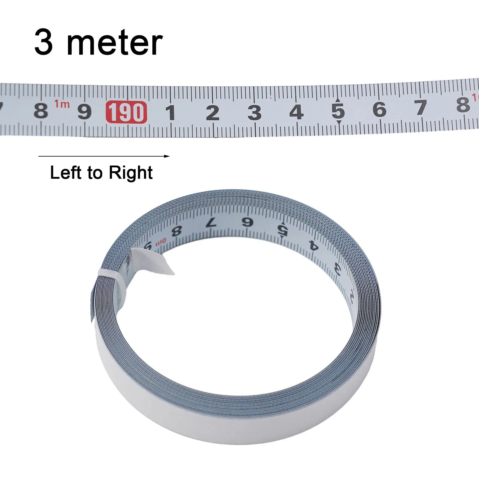 1Pcs Tape Measure 1/2/3/5M 13MM Adhesive- Rulers Woodworking Measuring Ruler Sewing Tail detail view