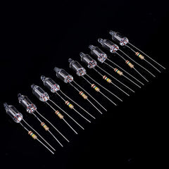 20PCS Neon Indicator Lamps With Resistors for 220V AC Mains | Red Glow Lamp detail view
