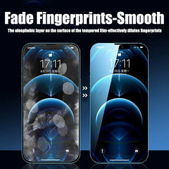 4PCS Tempered Glass for iPhone 11 12 13 14 15 16 17 Pro Max Screen Protector on for iPhone 12 13 Mini 7 8 6 Plus SE Glass
