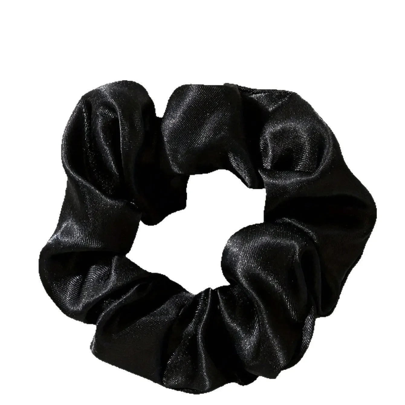 5pcs Retro Real Silk Large Scrunchies - Premium Hair Bands for Women, Suitable for To lifestyle view