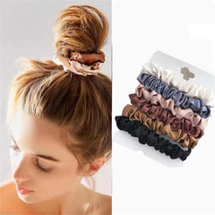 6pcs Satin Hair Scrunchies for Women - Softer Than Silk Scrunchies for Hair | Satin Scrunchies for G