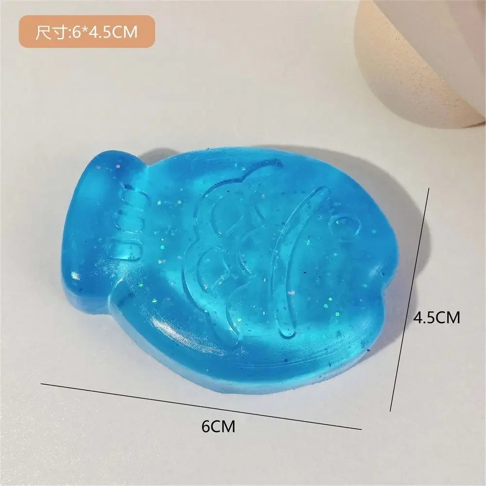 Mini Cat Paw Squeeze Toy Silicone Pinch Decompression Toy Plush TPR Fidget Sensory To lifestyle view