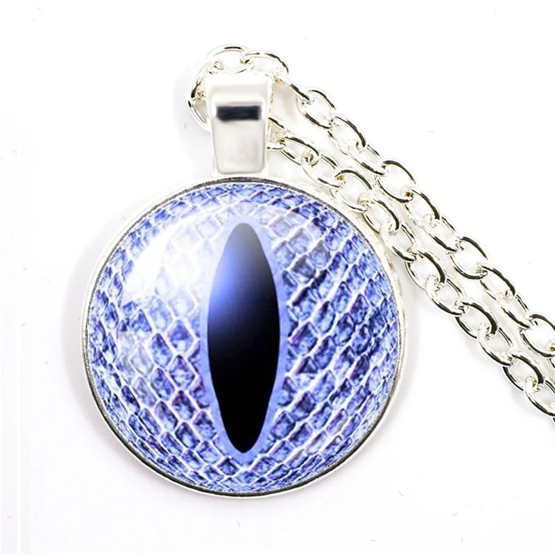 Fashion Evil Eye Pendant Necklace | Trendy Glass Cabochon Jewelry Gift lifestyle view