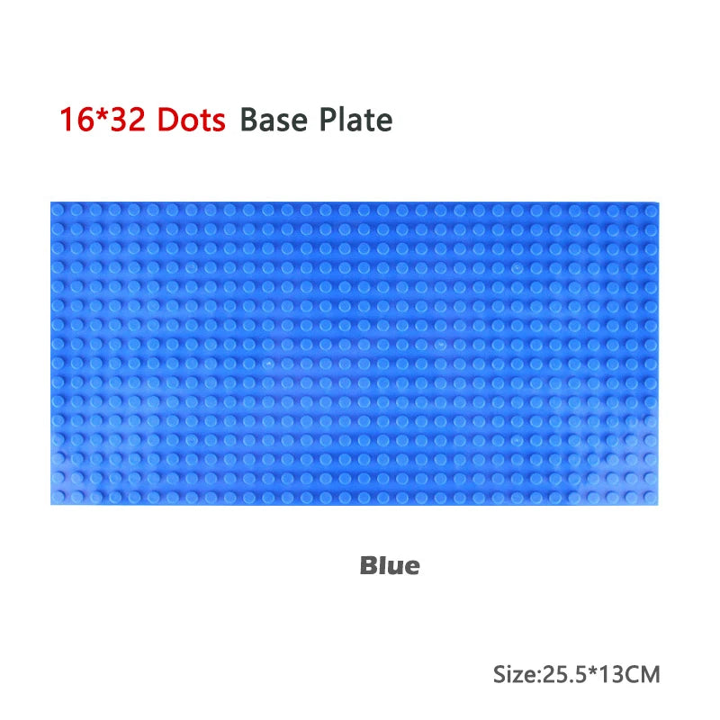Classic Building Block Baseplates | 3-Pack Compatible Base Plates for Creative Constru close-up view