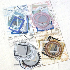 30pcs Transparent PET Frame Stickers | Scrapbooking and Journaling Decorative Supplie alternate view