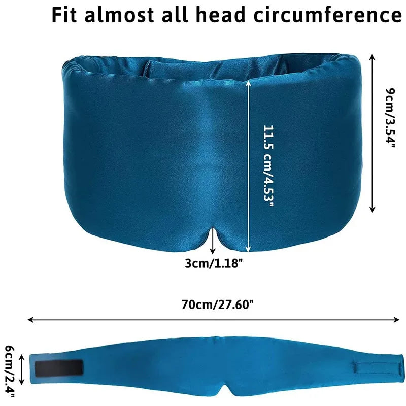 Imitated Silk Sleep Mask | Soft Pressureless Eye Cover for Deep Sleep additional angle
