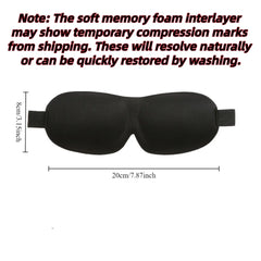 Blindfold Sleeping Aid Soft Memory Foam Eye Mask for Sleeping detail view