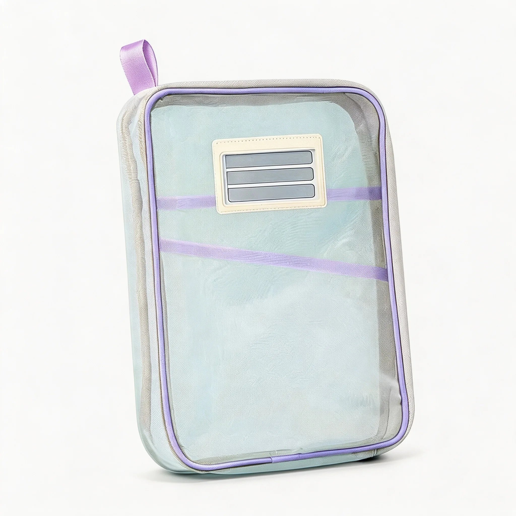 Stationery Storage Bag Double-layer Mesh Zipper Bag Large Capacity Organizer Folders School Office