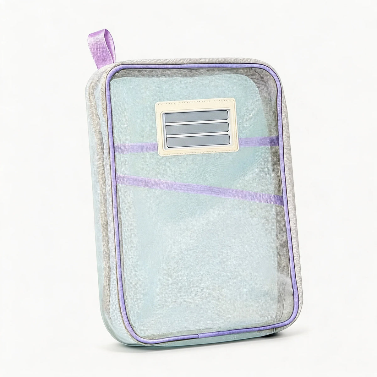 Stationery Storage Bag Double-layer Mesh Zipper Bag Large Capacity Organizer Folders School Office