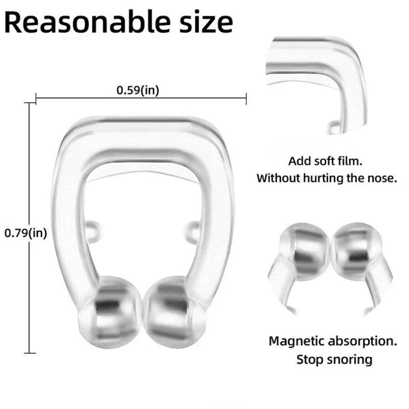 Anti Snore Nose Clip | Magnetic Sleep Aid for Quiet Nights additional angle