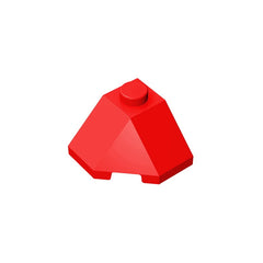 ROOF TILE 2x2x1 45 Degree Bottom | Compatible Building Block for Creative DIY close-up view