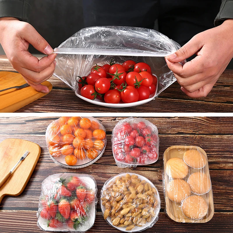 Cover Plastic Wrap Elastic Food Lids for Bowls Elastic alternate view