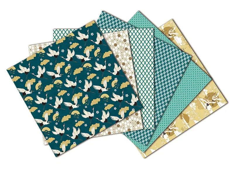 Crane Origami Paper Pads | 12 Sheets Craft Cutting Dies for Scrapbooking detail view