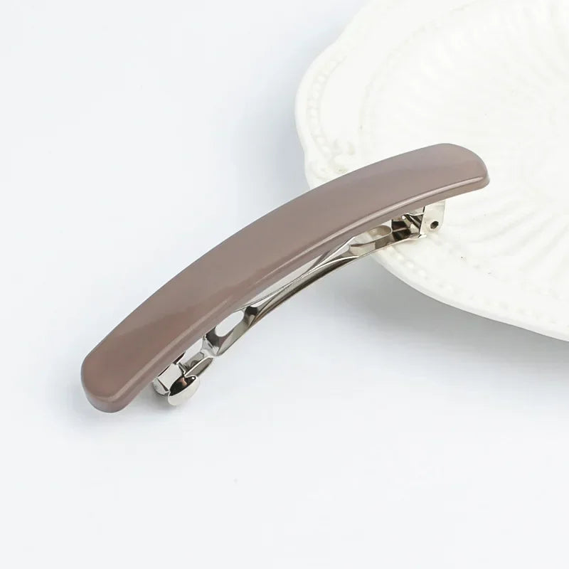 Frosted Back of The Head Hair Clips Headdress Female Lady Simple Large Hair Clip Spring Clip Hair Styling Hairpin Korean Fashion
