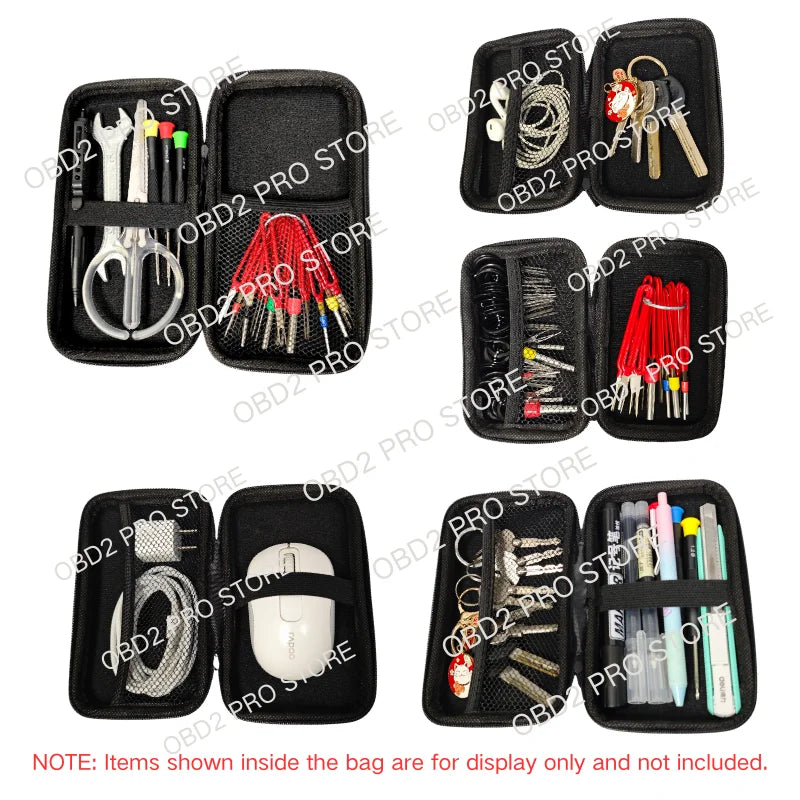 Car Repair Tool Kit Storage Bag Car Terminal Removal Organizer Bag Multiple Sizes Carbon detail view