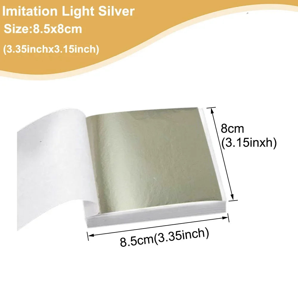 Imitation Gold Leaf Sheets for Crafts | 100pcs Metallic Foil Paper lifestyle view