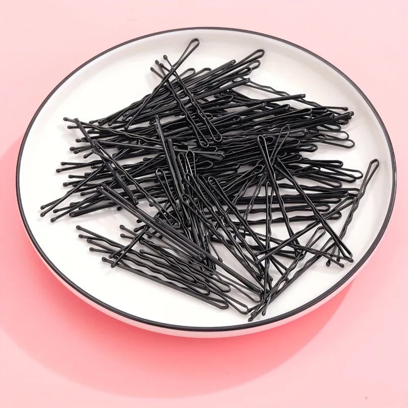 10/20pcs Invisible Wave Bobby Pins,Durable Metal Hair Clips for Women, Simple Solid additional angle
