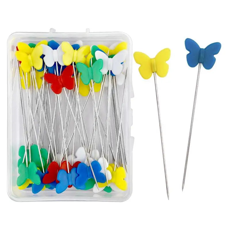 100/50Pcs Patchwork Pins Dressmaking Pins Sewing Embroidery Tools Needle Fixed Metal lifestyle view