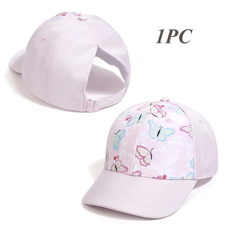 Mother Kids Baseball Caps for Girls Accessories Summer Child Girl Sun Hat Sports Tr additional angle