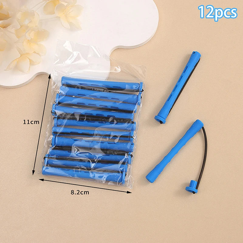 〔YS1〕12pcs Hair Perm Rods Short Cold Wave Rods Hair Curler No Heat Perming Rods Hai additional angle