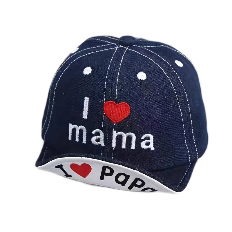 Baby Boys Girls Summer Soft Brim Baseball Cap | Adjustable Denim Sun Hat for Infant additional angle