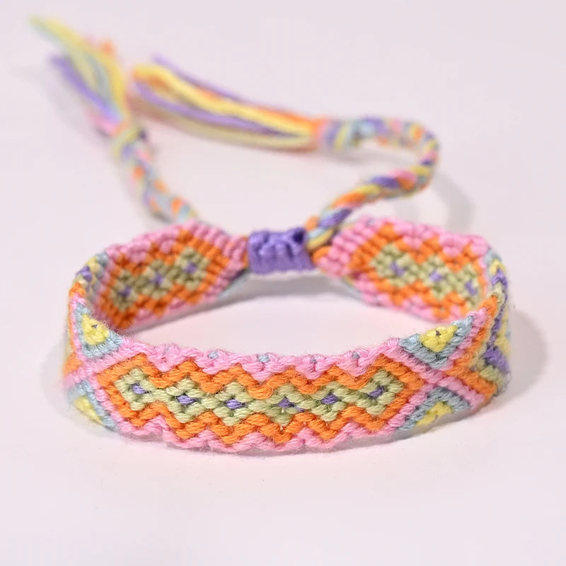 Rope Weave Bohemia Friendship Bracelet | Handmade Summer Beach Style Jewelry additional angle