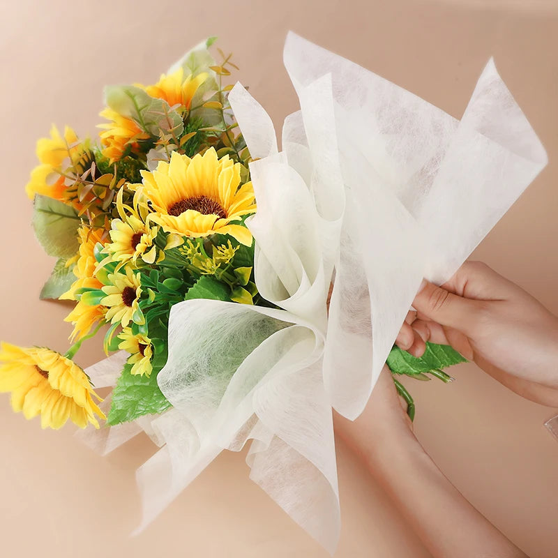 40pcs Tissue Paper Florist Flower Wrapping Paper DIY Handmade Bouquet Crafts Gifts Pac close-up view