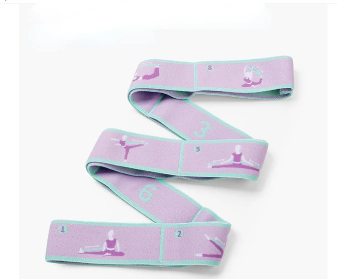 Yoga Stretching Belt | Elastic Resistance Band with Loop Design for Pilates lifestyle view