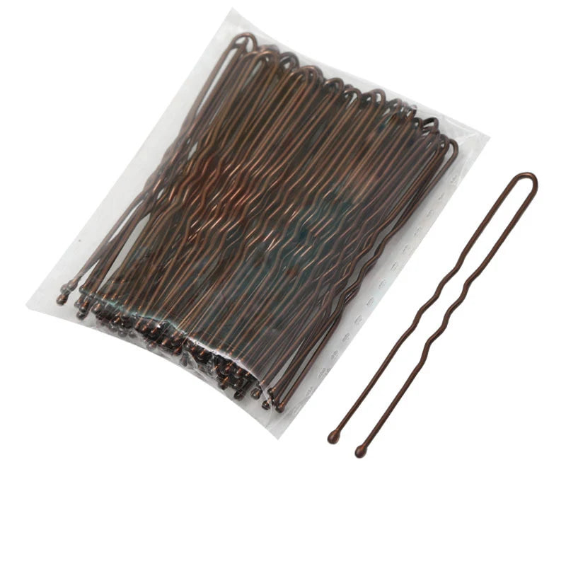 50/100/150PC Black Hairpins For Women Hair Clip Lady Bobby Pins Invisible Wave Hairgr lifestyle view