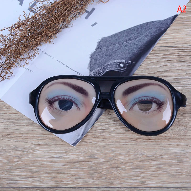 1pc Novelty Glasses Halloween Toy Photo Booth Props Party Funny Glasses Fake Novelty Gag detail view