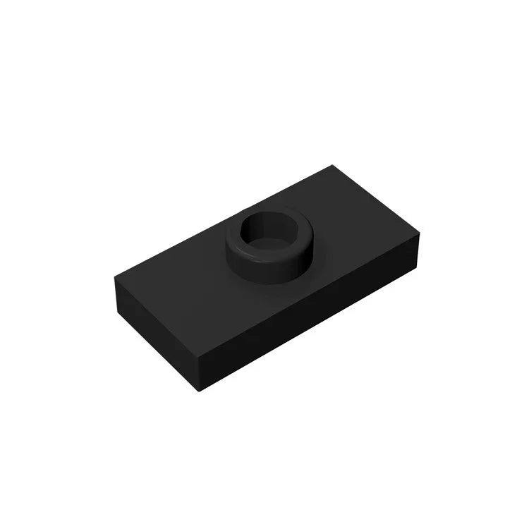 Gobricks PLATE 1X2 W. 1 KNOB | Modified Building Block Compatible with Lego 15573 close-up view