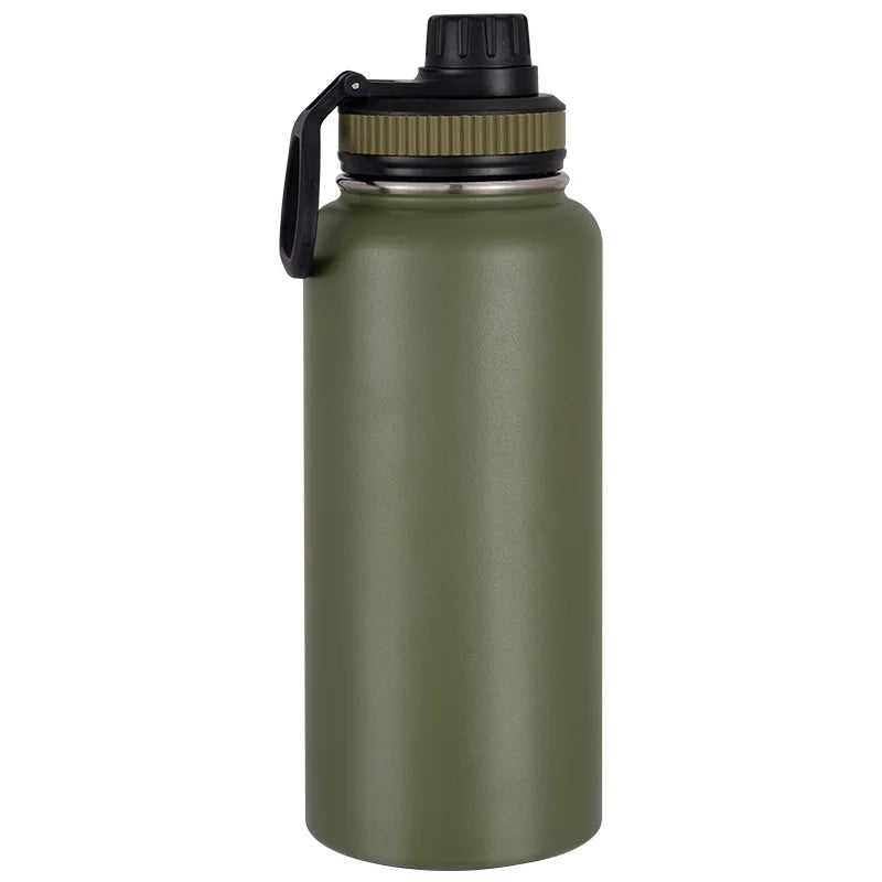 Large Sports Double Wall Stainless Steel Water Drinking Bottle Insulated Mugs Therm additional angle