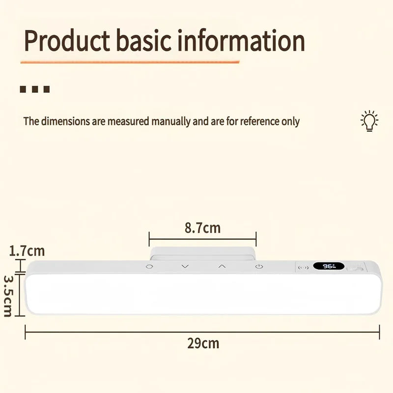 Rechargeable Desk Lamp | Magnetic USB LED Reading Light with Dimming additional angle